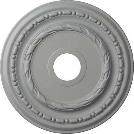 Ekena Millwork Dublin Ceiling Medallion (Fits Canopies up to 5 1/8"), 17 7/8"OD x 3 5/8"ID x 1 1/4"P, Primed White CM17DU